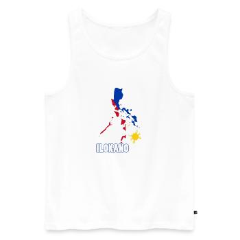 Philippinen Filipino Flagge Stolz I Geschenk - Männer Premium Bio Tank Top - Weiß - Vorne - AI Model Male 178 light (178cm)