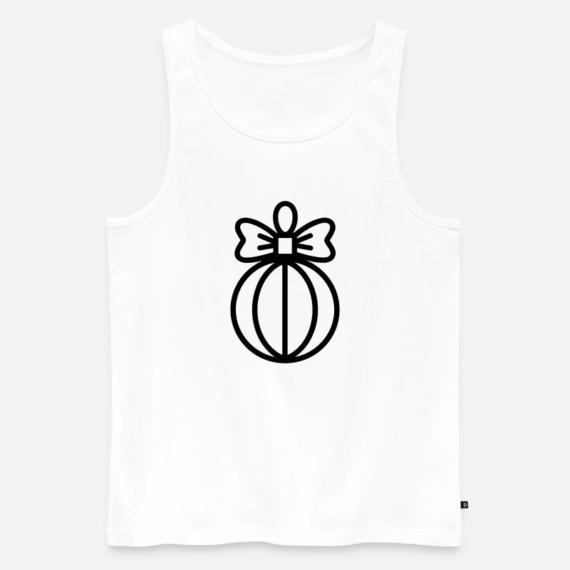 Weihnachtskugel - Männer Premium Bio Tank Top - Weiß