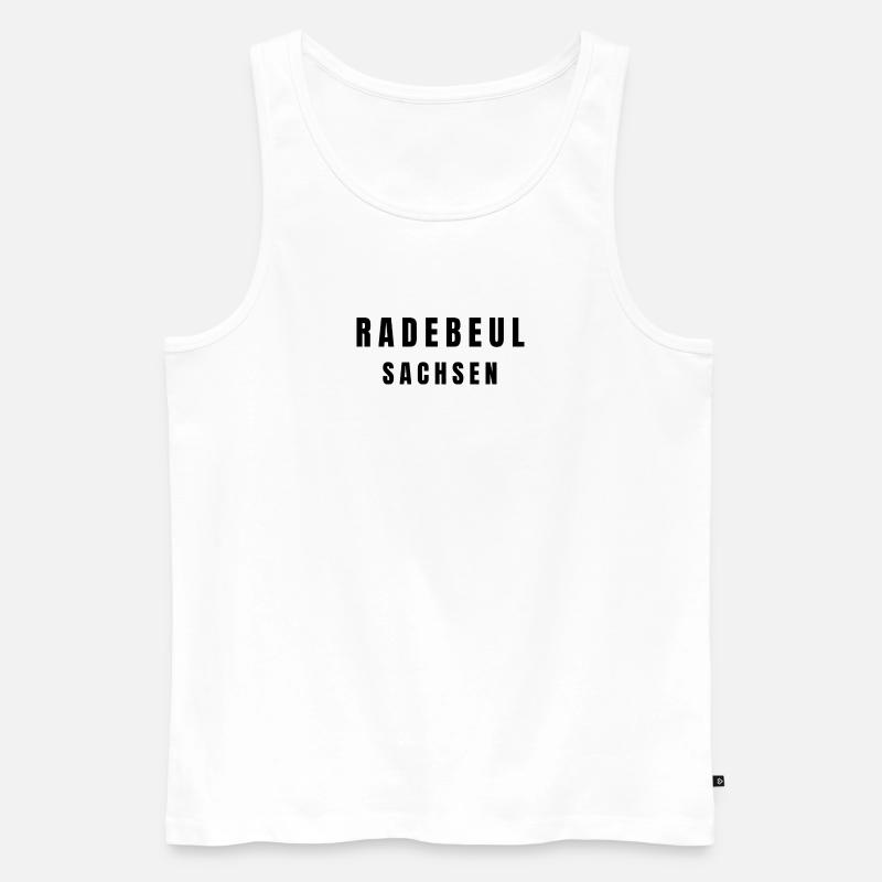 Radebeul Sachsen - Männer Premium Bio Tank Top - Weiß