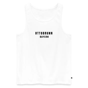 Warendorf, North Rhine-Westphalia - Men's Premium Organic Tank Top - white - Front - Michal (187cm)
