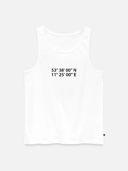 Schwerin coordinates - Men's Premium Organic Tank Top - white