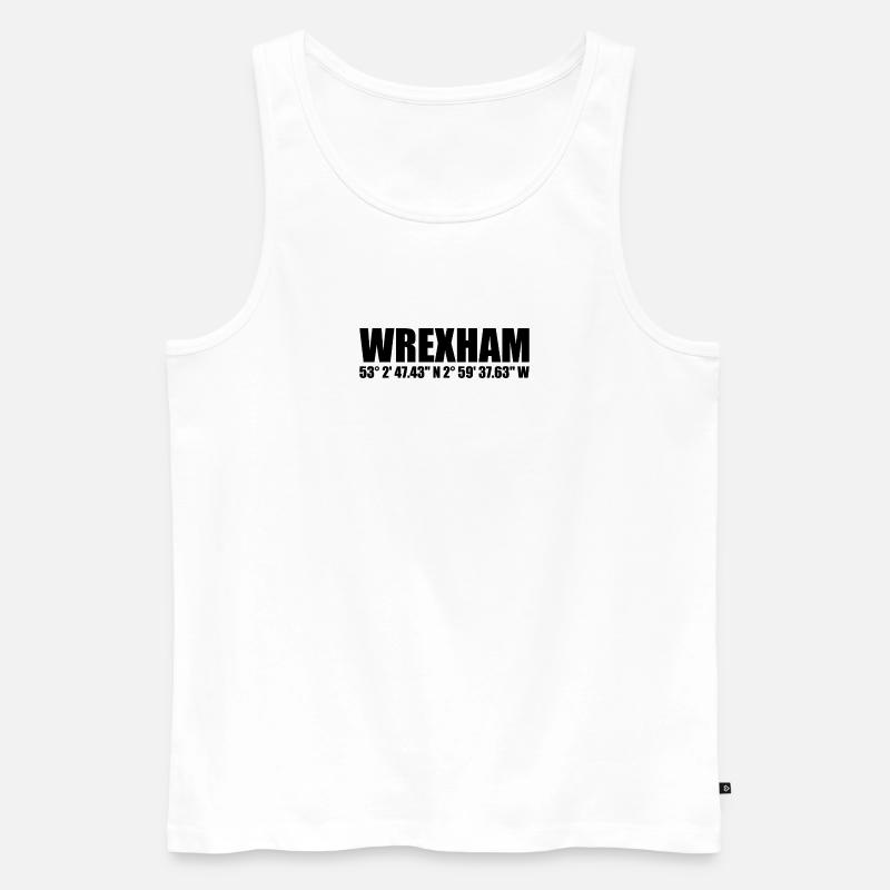 Wrexham coordinates - Men's Premium Organic Tank Top - white