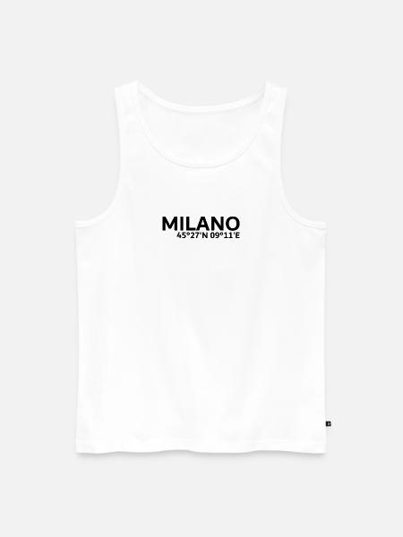 Milano coordinates - Men's Premium Organic Tank Top - white