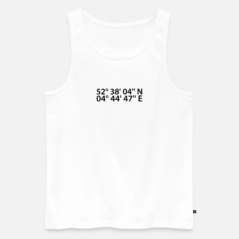Alkmaar coordinates - Men's Premium Organic Tank Top - white