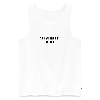 Schweinfurt Bavaria - Men's Premium Organic Tank Top - white - Front - Michal (187cm)
