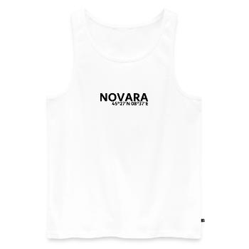 Novara coordinates - Men's Premium Organic Tank Top - white - Front - Michal (187cm)