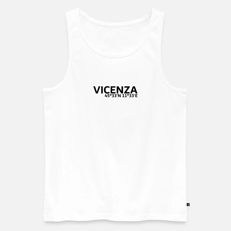 Vicenza coordinates - Men's Premium Organic Tank Top - white