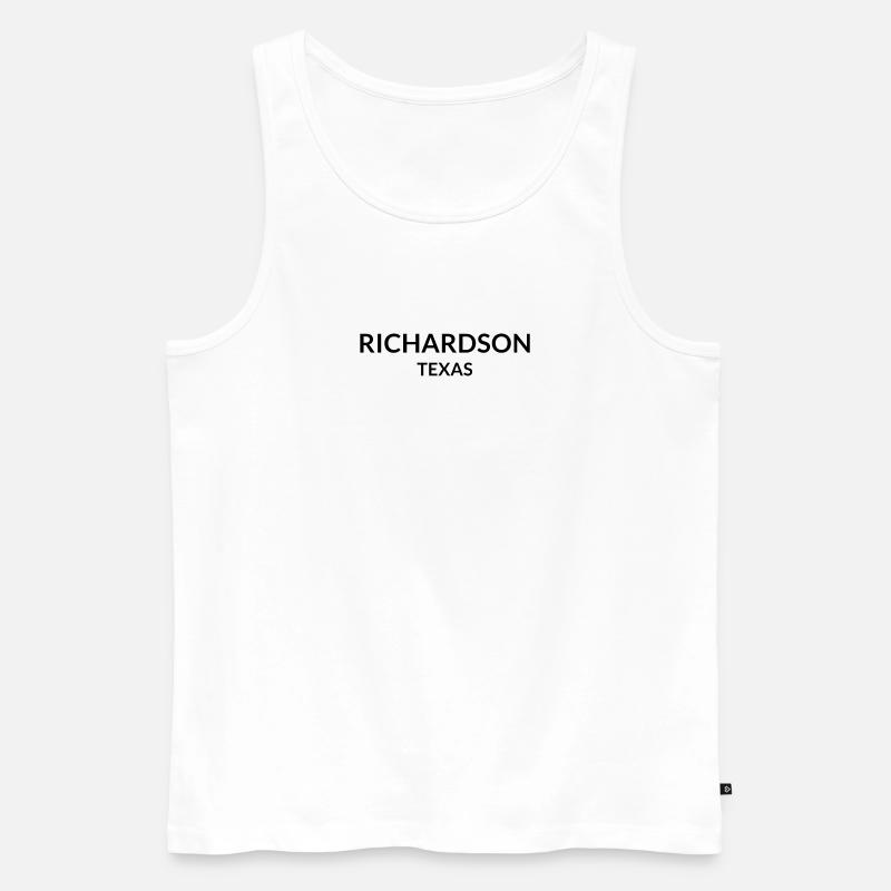 Richardson Texas USA - Männer Premium Bio Tank Top - Weiß
