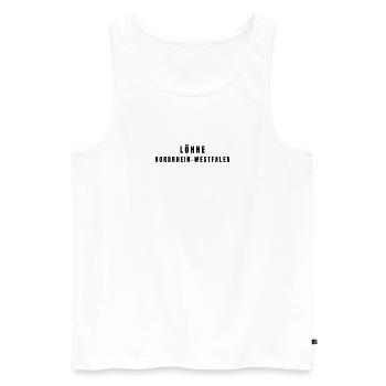 Löhne Nordrhein-Westfalen - Männer Premium Bio Tank Top - Weiß - Vorne - AI Model Male 178 light (178cm)