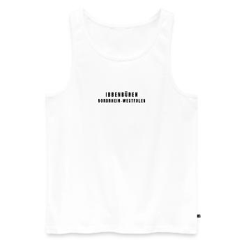 Ibbenbüren, North Rhine-Westphalia - Men's Premium Organic Tank Top - white - Front - Michal (187cm)