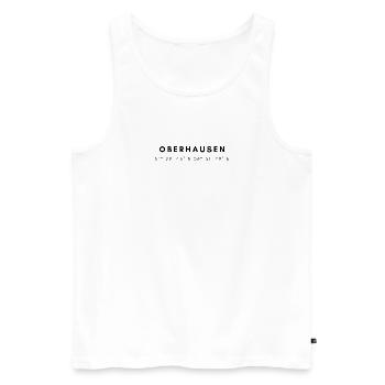 Coordonnées Oberhausen - Débardeur bio Premium Homme - blanc - Devant - Michal (187cm)