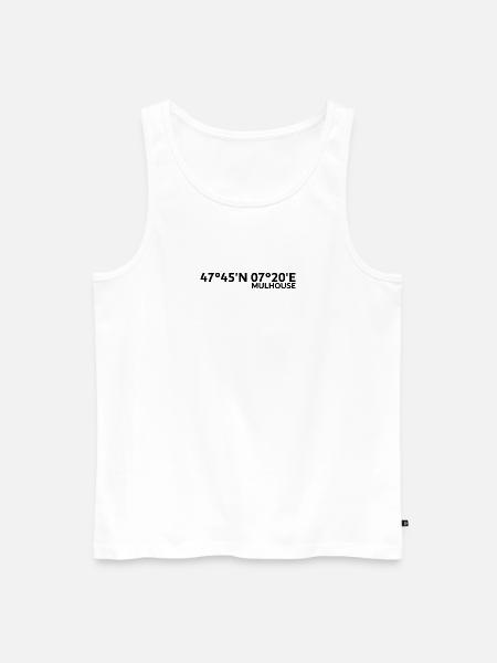Mulhouse coordinates - Men's Premium Organic Tank Top - white