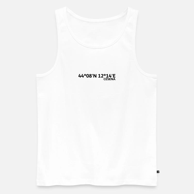 Cesena coordinates - Men's Premium Organic Tank Top - white