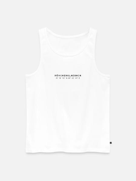 Coordonnées Mönchengladbach - Débardeur bio Premium Homme - blanc
