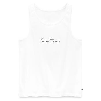 Gilbert, Arizona, USA coordinates - Men's Premium Organic Tank Top - white - Front - Michal (187cm)