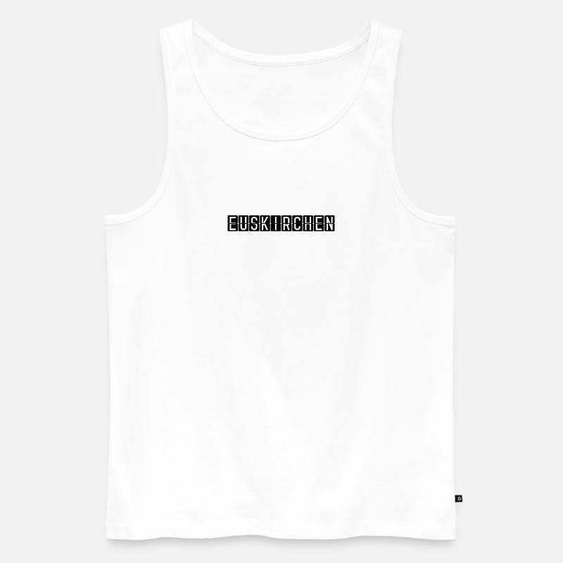 Euskirchen Flughafentafel - Männer Premium Bio Tank Top - Weiß