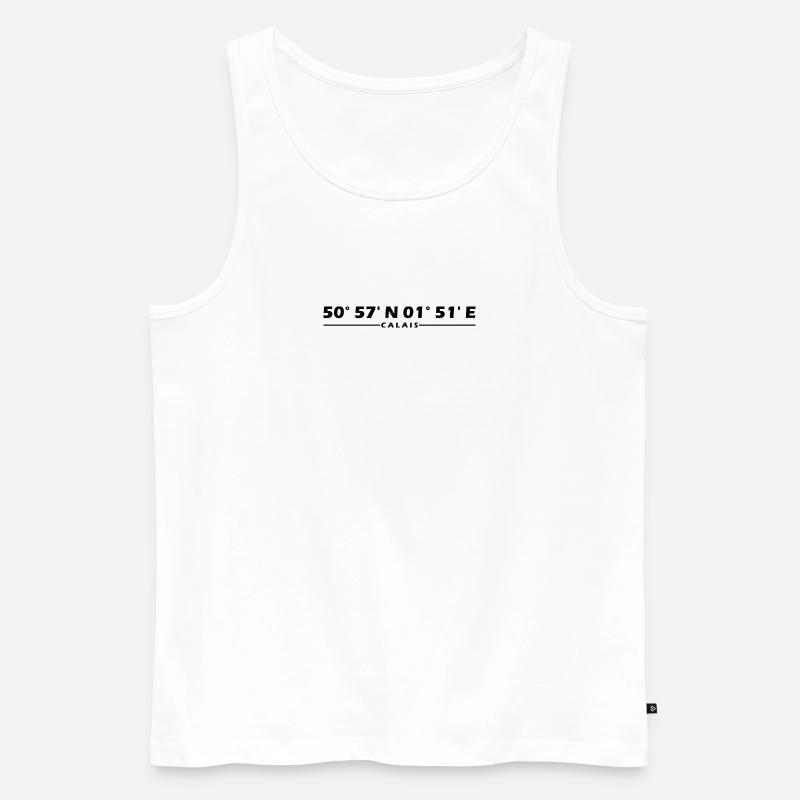 Calais coordinates - Men's Premium Organic Tank Top - white