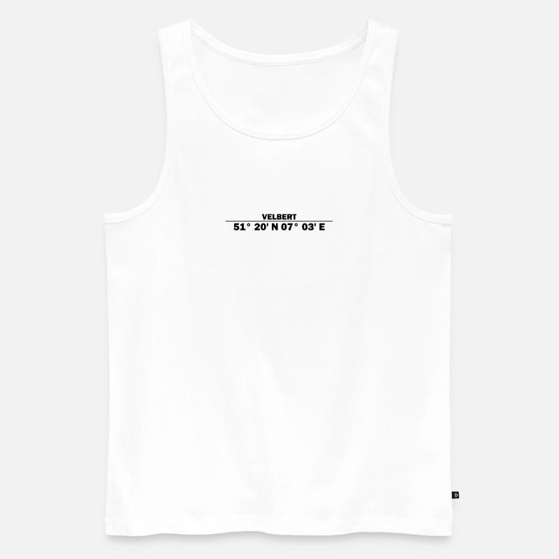 Velbert coordinates - Men's Premium Organic Tank Top - white