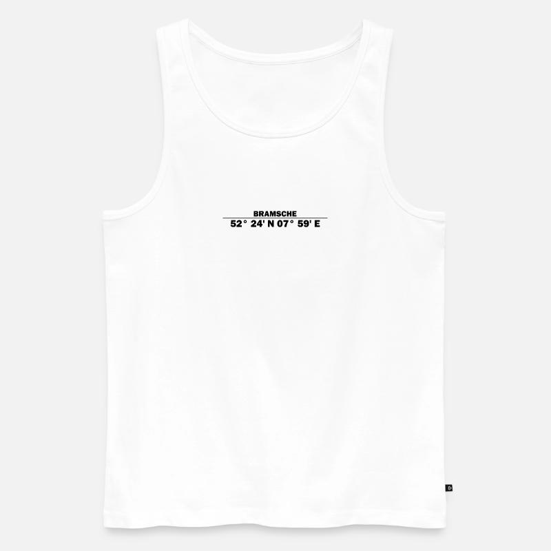 Bram's coordinates - Men's Premium Organic Tank Top - white