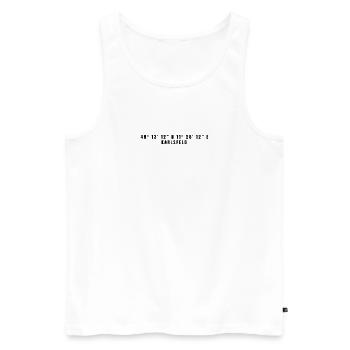 Karlsfeld Bavaria Coordinates - Men's Premium Organic Tank Top - white - Front - Michal (187cm)