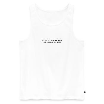 Heidenheim an der Brenz Baden-Württemberg Koordina - Männer Premium Bio Tank Top - Weiß - Vorne - Michal (187cm)