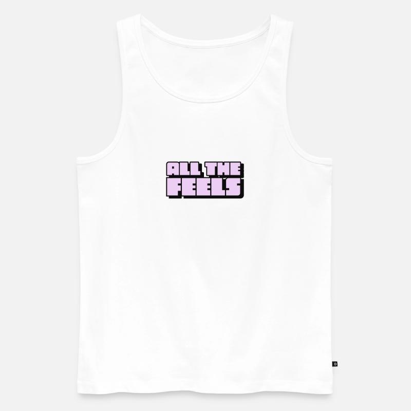 All the Feels - Männer Premium Bio Tank Top - Weiß