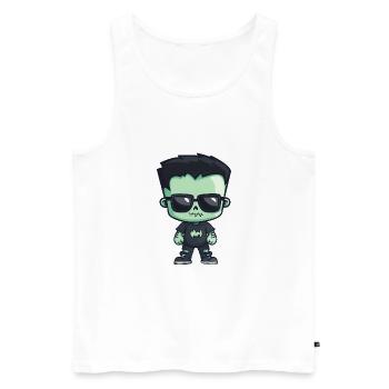 Zombie Halloween - Débardeur bio Premium Homme - blanc - Devant - Michal (187cm)