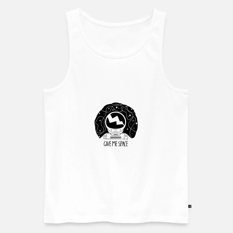 Give Me Space - Männer Premium Bio Tank Top - Weiß