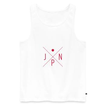 Japan motif - Men's Premium Organic Tank Top - white - Front - AI Model Male 178 light (178cm)