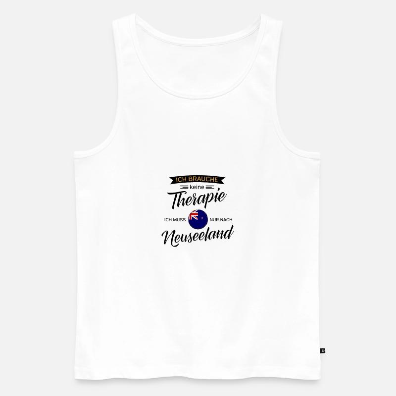 Neuseeland - Männer Premium Bio Tank Top - Weiß