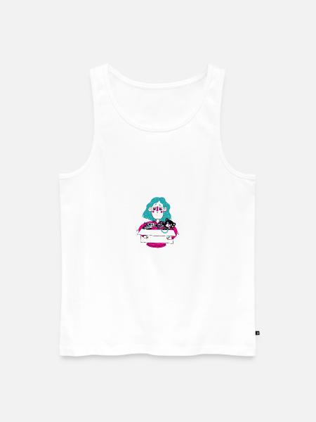flea market - Men's Premium Organic Tank Top - white