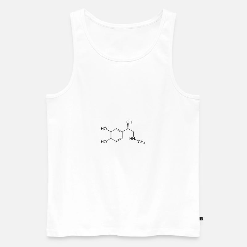 Adrenalin Molekül - Männer Premium Bio Tank Top - Weiß