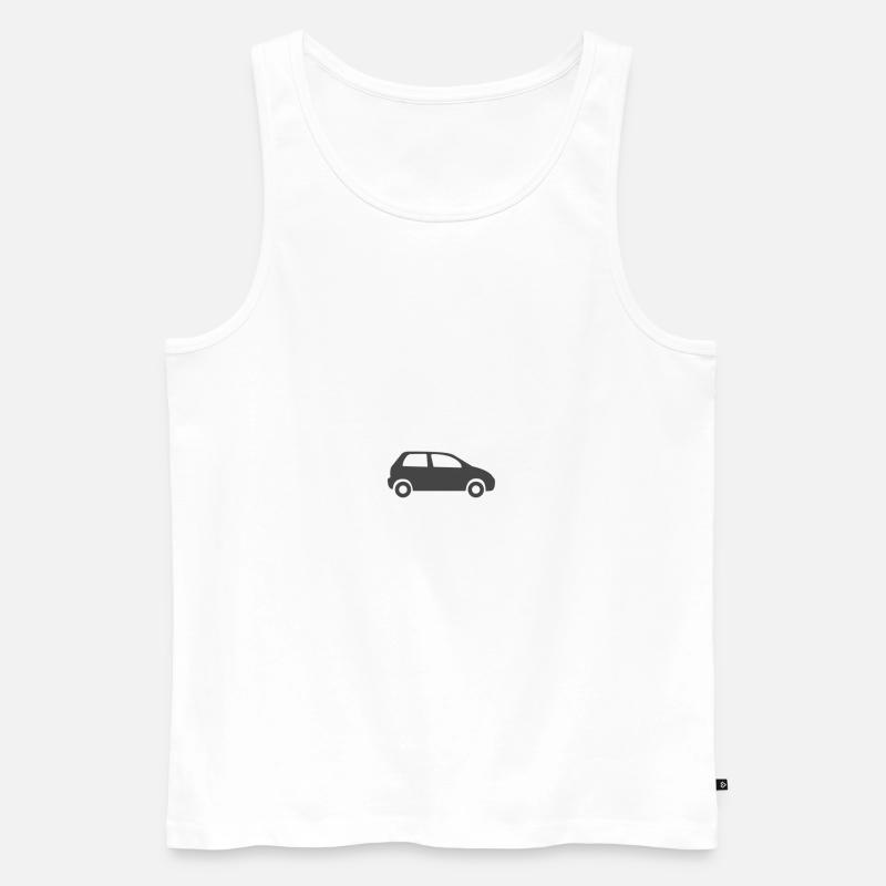 auto - Männer Premium Bio Tank Top - Weiß