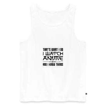 Anime Art For Men Women Teen Girls Anime Merch - Männer Premium Bio Tank Top - Weiß - Vorne - Michal (187cm)