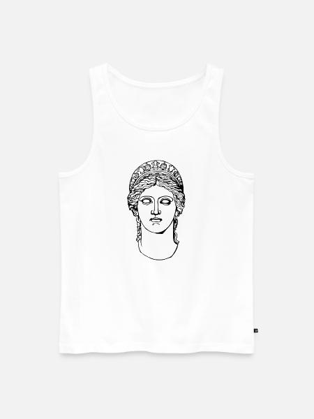 Antique Greek Godess - Männer Premium Bio Tank Top - Weiß