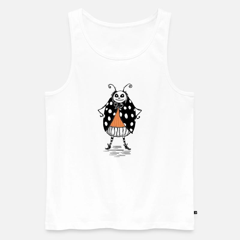 PolkaDots Spukkäfer - Männer Premium Bio Tank Top - Weiß