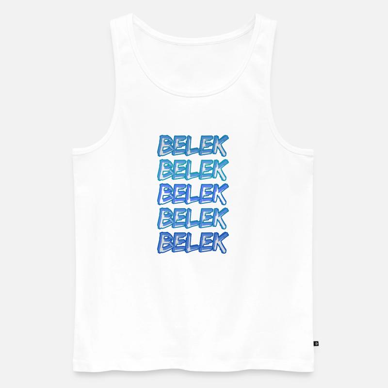 Tauchen Belek - Männer Premium Bio Tank Top - Weiß