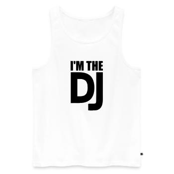 DJ - Débardeur bio Premium Homme - blanc - Devant - Michal (187cm)