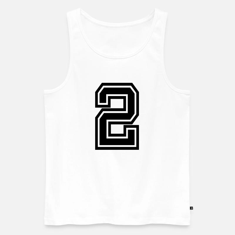 2 - Männer Premium Bio Tank Top - Weiß