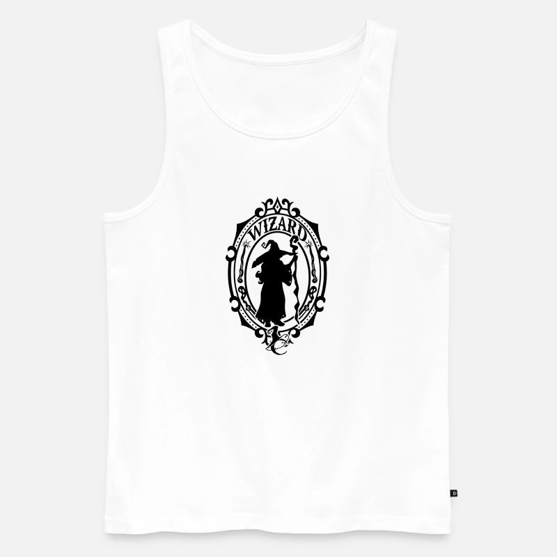 Zauberer - Männer Premium Bio Tank Top - Weiß