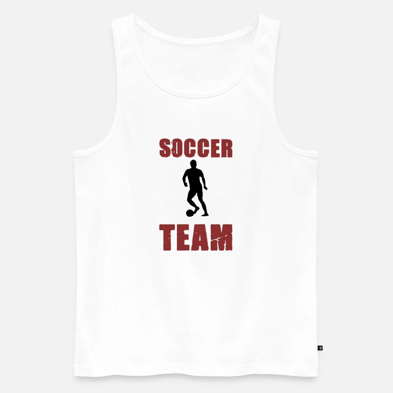 soccer player team - Männer Premium Bio Tank Top - Weiß