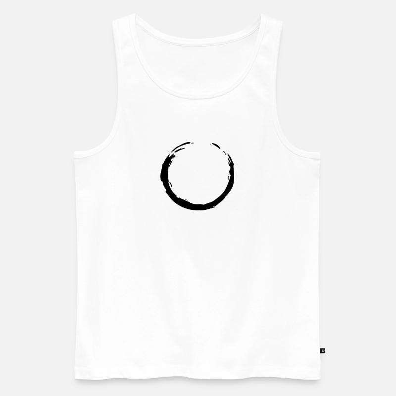 Kreis - Männer Premium Bio Tank Top - Weiß