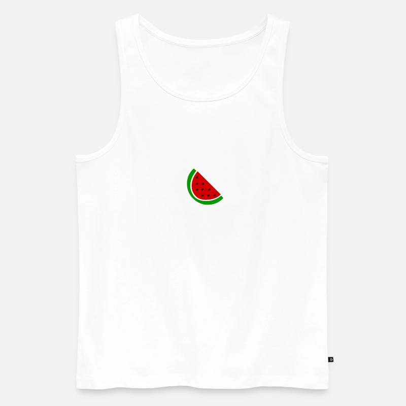 Wassermelone - Männer Premium Bio Tank Top - Weiß