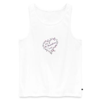 Best Grandma in the World - Gift Idea - Débardeur bio Premium Homme - blanc - Devant - AI Model Male 178 light (178cm)