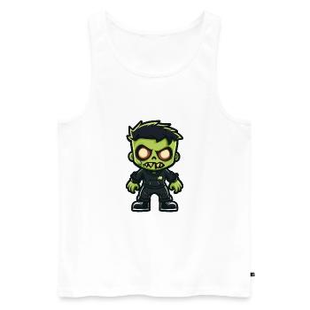 Zombie Halloween Comic Baby - Männer Premium Bio Tank Top - Weiß - Vorne - Michal (187cm)