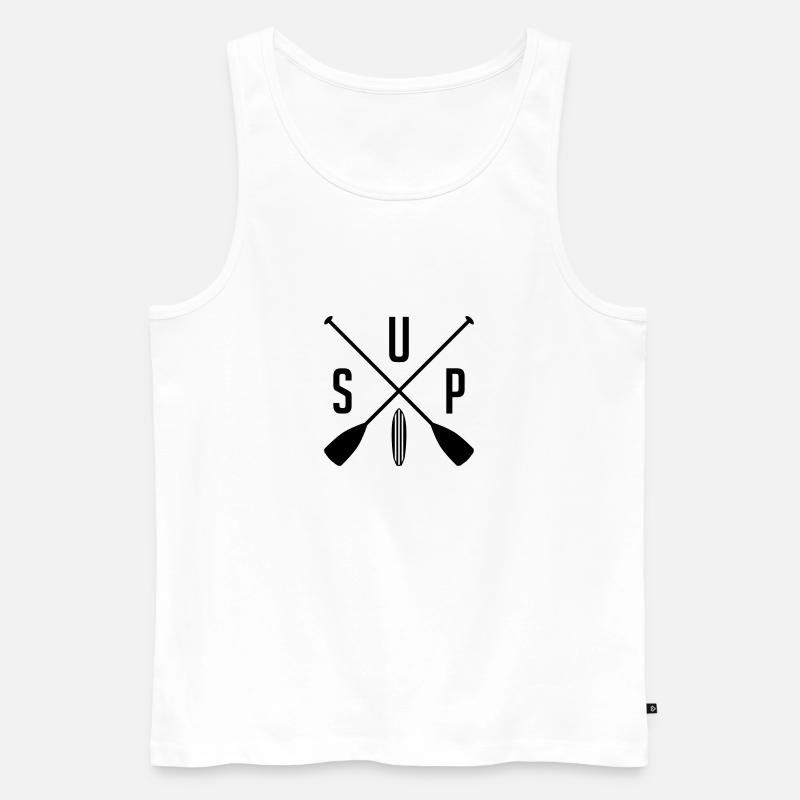 SUP - Männer Premium Bio Tank Top - Weiß