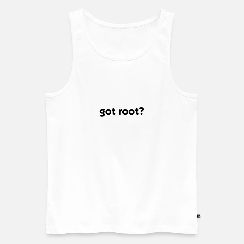 Got Root? - Männer Premium Bio Tank Top - Weiß