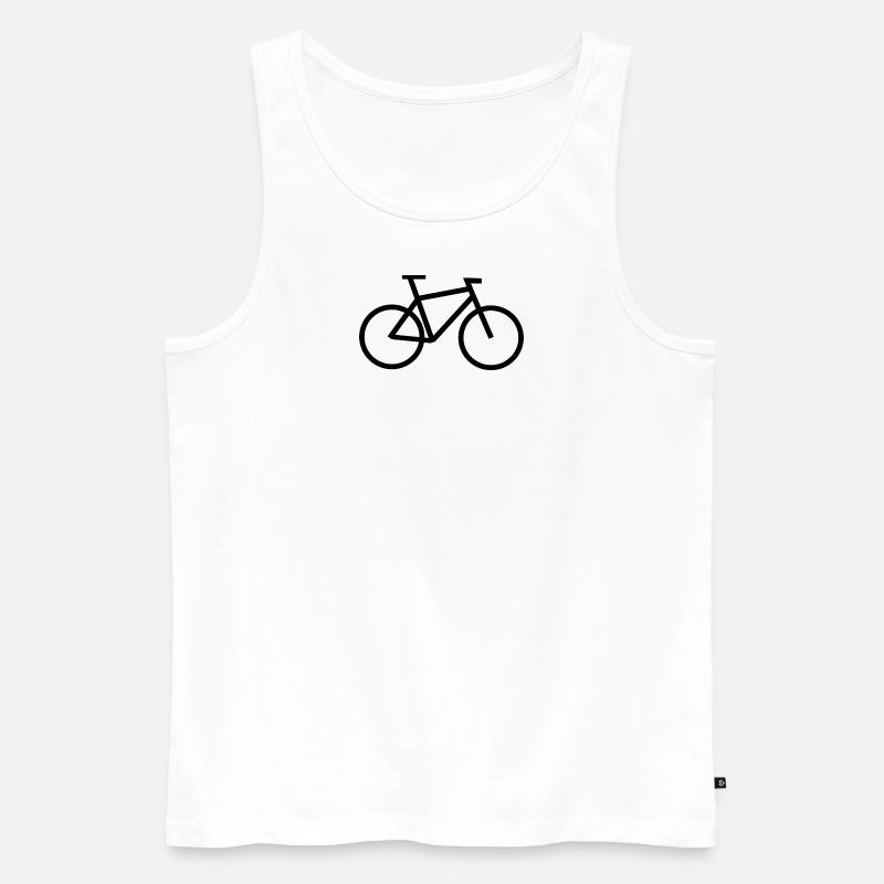 Midnight Rider - Männer Premium Bio Tank Top - Weiß
