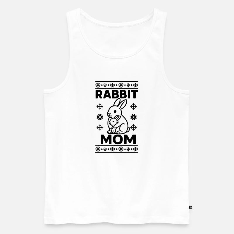 rabbit mom kaninchen mama  - Männer Premium Bio Tank Top - Weiß