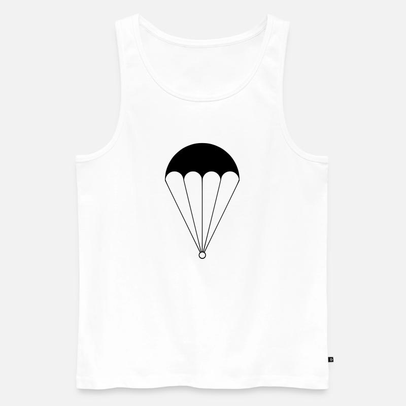 parachute - Männer Premium Bio Tank Top - Weiß